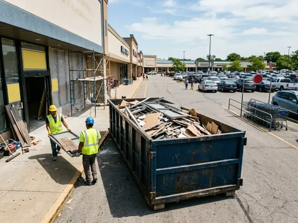 retail-store-renovation-debris-003 — frequently asked questions, Roll-off Dumpster Rentals in Moores Mill, AL